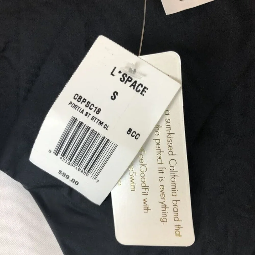 Lspace Womens Classic High Rise Swim Bottom Size Small